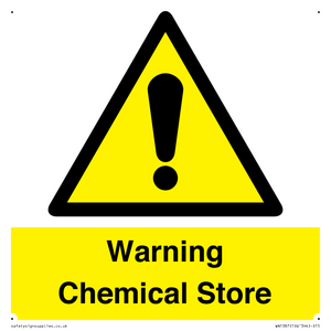 Warning Chemical Store
